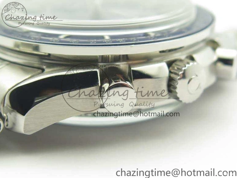 0514 SpeedMaster MoonWatch SS OMF 1:1 Best Edition Blue Dial On SS Bracelet A9300 V Casual 8088